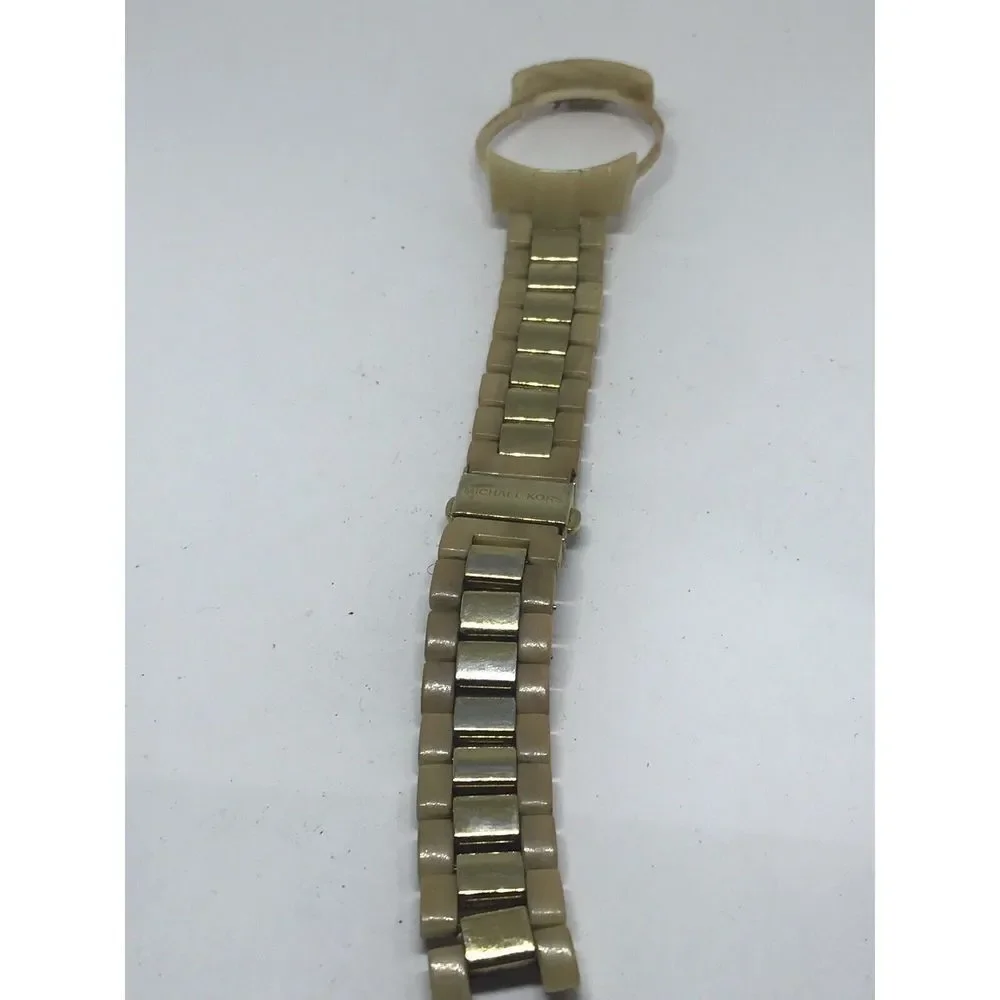 Michael Kors Watch Bracelet Links Case Use For Parts Used Band Z266 18mm Twotone